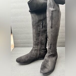 Black Micro Suede IMPO Over the Knee Boot- Size 7